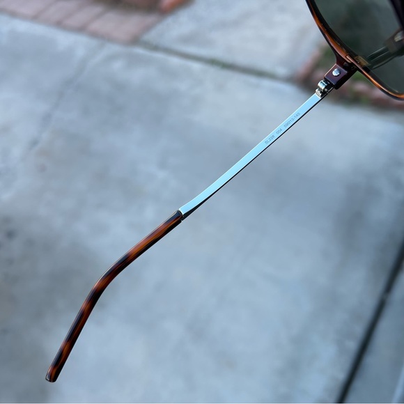 SAINT LAURENT AVIATOR TORTOISE SUNGLASSES - Picture 5 of 9